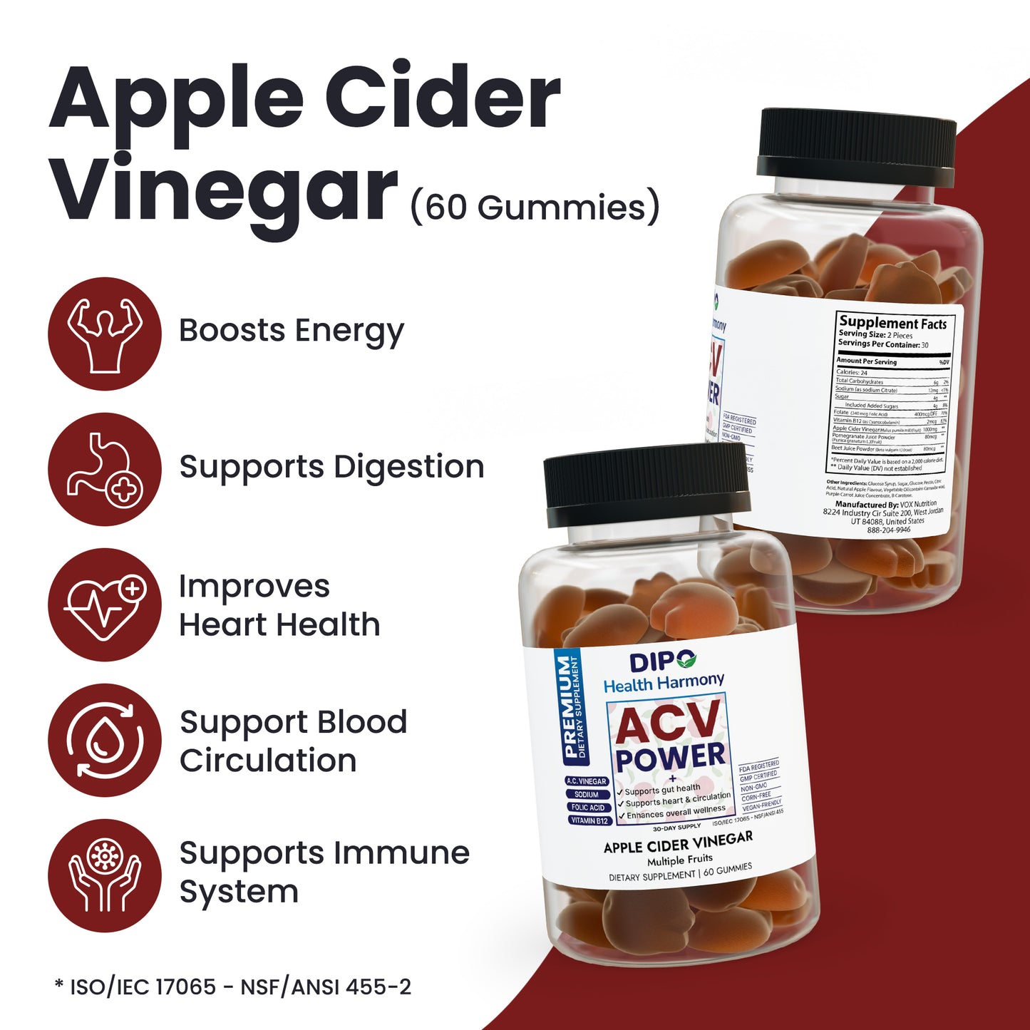 Apple Cider Vinegar Gummies - Monthly Subscription