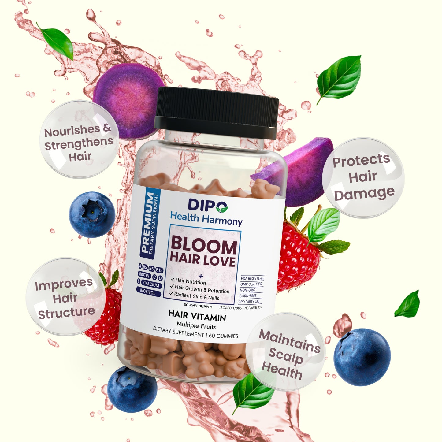 Bloom Hair Love Vitamin Gummies - Monthly Subscription