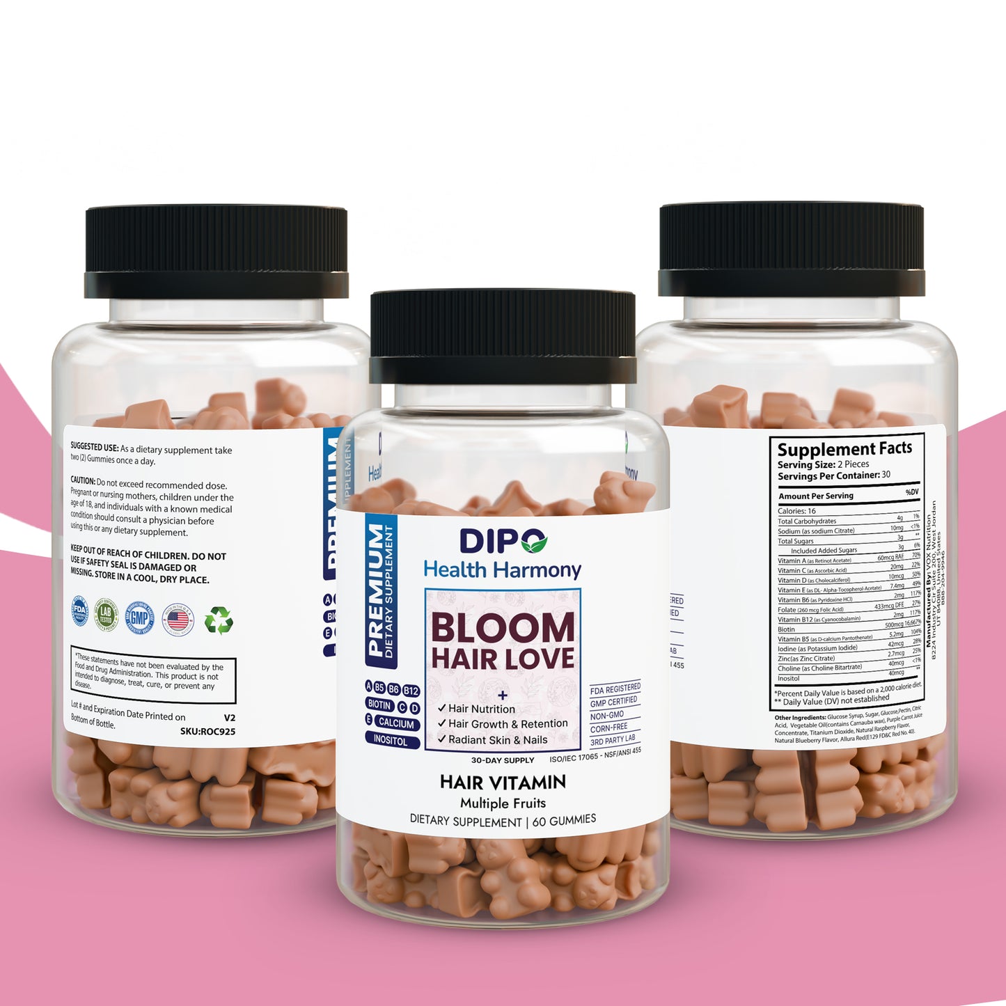 Bloom Hair Love Vitamin Gummies - Monthly Subscription