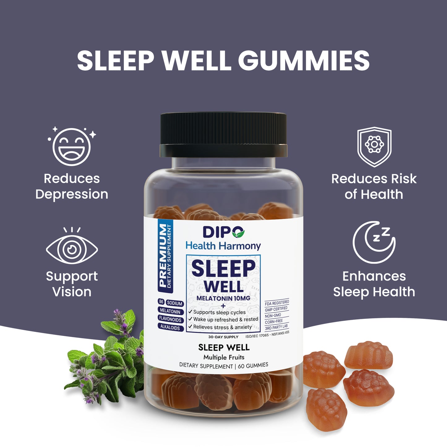 Sleep Well Gummies - Monthly Subscription